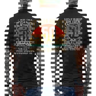 I've Been Married 50 Year Nothing Scares Me 50Th Anniversary Men's T-shirt Back Print - Thegiftio UK