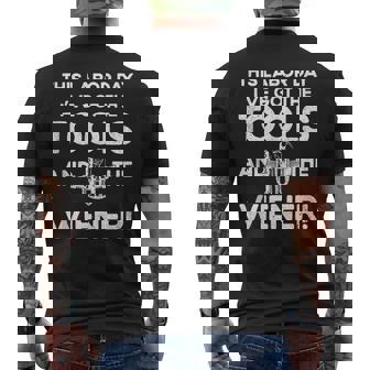 I've Got Tools And Hot Dog Wiener Labor Day Men's T-shirt Back Print - Monsterry