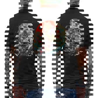 Japanese Samurai Cat Tattoo Vintage Ninja Cat Men's T-shirt Back Print | Seseable UK