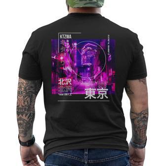 Japanese Streetwear Y2k Retro Vibes Vintage Tokyo Cyberpunk Men's T-shirt Back Print - Thegiftio