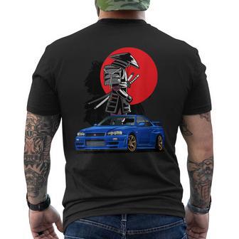 Jdm Skyline R34 Auto Tuning Japan Samurai Drift T-Shirt mit Rückendruck - Geschenkecke