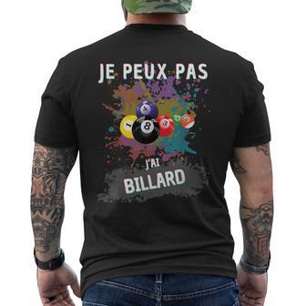 Je Peux Pas J'ai Billard Cadeau Pour Amateurs De Billard T-shirt imprimé au dos - Cadeauxyz