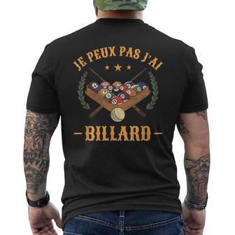 Je Peux Pas J'ai Billard Citation Pour Un Joueur De Billard T-shirt imprimé au dos - Cadeauxyz