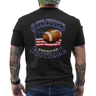 An Jedenerdammten Sonntag American Football S T-Shirt mit Rückendruck - Geschenkecke