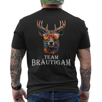 Jga Team Groom Deer Hunter Stag Night T-Shirt mit Rückendruck - Geschenkecke