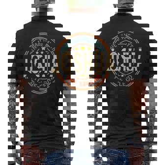 Joshua The Man The Myth The Legendintage Personalizzato T-shirt da uomo con stampa posteriore - Novitaregali