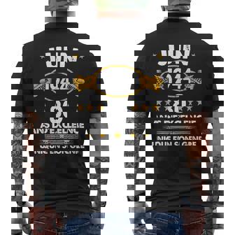 Juin 1944 80 Ans Cadeau Anniversaire Homme Juin 1944 T-shirt imprimé au dos - Cadeauxyz