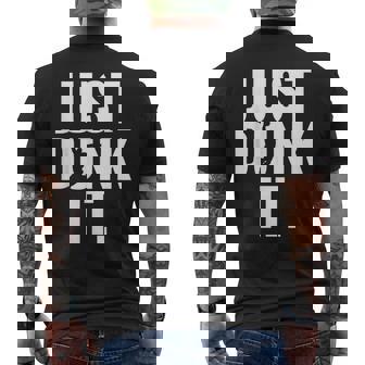 Just Dunk It Basketball Men's T-shirt Back Print - Monsterry