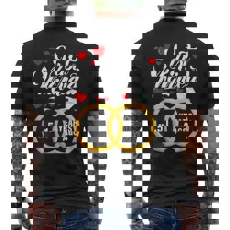 Just Married 51 Years Ago Marriage 51St Wedding Anniversary Men's T-shirt Back Print - Thegiftio UK
