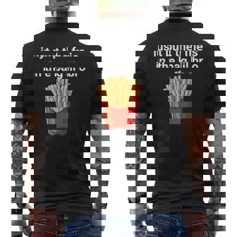 Just Put The Fries In The Bag Lil Bro Men's T-shirt Back Print | Mazezy