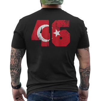 Kahramanmaras 46 Memleket Turkish Flag T-Shirt mit Rückendruck - Seseable