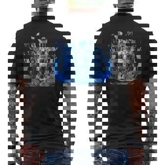 Kamala Harris Blue Cats Wave For Cat Owners Men's T-shirt Back Print | Mazezy