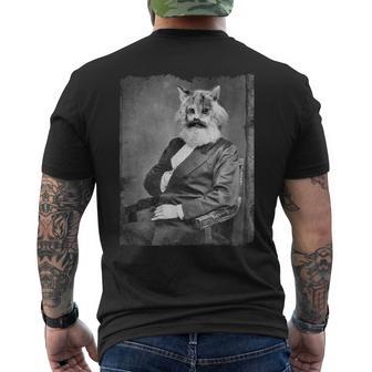 Karl Marx As A Catintage Photo Portrait Meme S T-Shirt mit Rückendruck - Geschenkecke