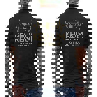 Keenum Just Did I Personalized Last Name Men's T-shirt Back Print - Thegiftio UK