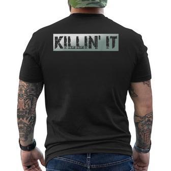 Killin It Vintage Motivational Quote Men's T-shirt Back Print - Monsterry