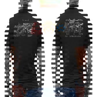 Kilts Cows Caledonia Scotland Flag Scottish Men's T-shirt Back Print - Thegiftio