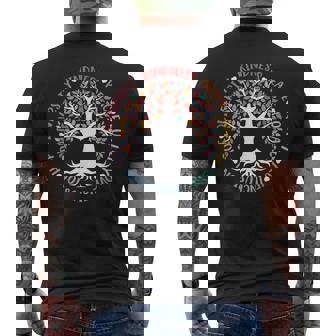 Kindness Peace Equality Love Inclusion Hope Diversity Retro Men's T-shirt Back Print - Thegiftio UK