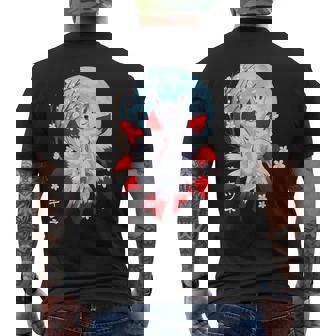 Kitsune Fox Creatura Magica Conolpe Giapponese A Nove Code T-shirt da uomo con stampa posteriore - Novitaregali