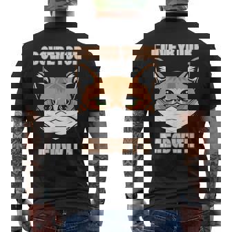 Kitty Lover Cat Avec Masque Deisage Cadeau Amusant Pour Distanciation Sociale T-shirt imprimé au dos - Cadeauxyz