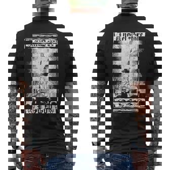 I Kneel Before No God Atheist Burning Church Anti Christ Men's Back Print T-Shirt - Monsterry