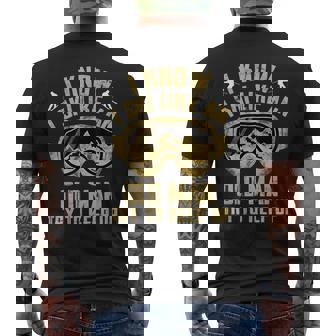 I Know I Ski Like An Old Man Try To Keep Up Skier Skiing Men's T-shirt Back Print - Thegiftio UK
