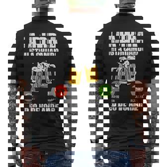 La Birra Mi Sta Chiamando E Io Devo Andare Divertente T-shirt da uomo con stampa posteriore - Novitaregali