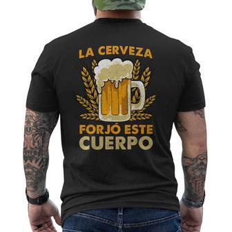 La Cerveza Forjó Este Cuerpo Cerveza Divertida Camiseta Hombre Estampado Espalda - Regaloses