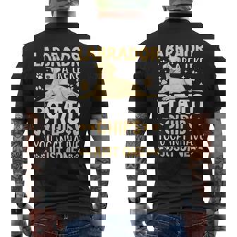 Labrador Are Like Potato Chips You Can't Have Just One Men's T-shirt Back Print - Thegiftio
