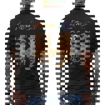 L'amour Est L'amour Ours La Loutre Le Dessin De La T-shirt imprimé au dos - Cadeauxyz