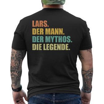 Lars Slogan T-Shirt mit Rückendruck - Seseable