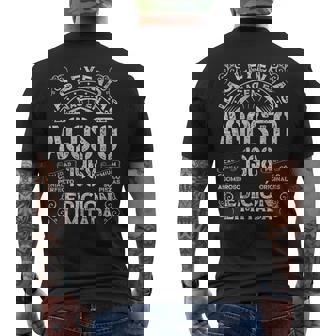 Las Leyendas Nacen En Agosto 1968 56 Años Cumpleaños Camiseta Hombre Estampado Espalda - Regaloses