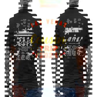 Las Vegas Cousin Trip 2024 Birthday Party Vacation Matching Men's T-shirt Back Print - Thegiftio