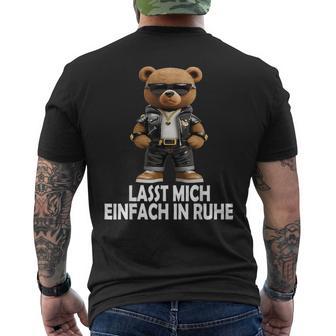 Lasst Mich Einfach In Ruhe T-Shirt mit Rückendruck - Geschenkecke