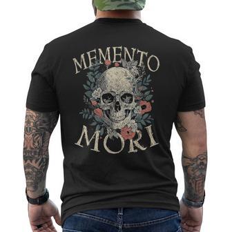 Latin Quotes Memento Mori T-Shirt mit Rückendruck - Seseable