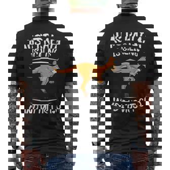 L'australia Chiama Go Australia Day Canguro Australiano T-shirt da uomo con stampa posteriore - Novitaregali