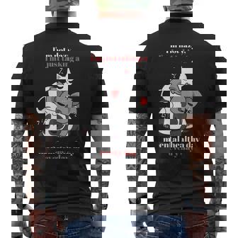Lazy Sunday Moring Lazy People Men's Back Print T-Shirt - Monsterry