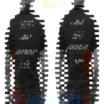 Leave Me And My Idiosyncrasies Alone Men's T-shirt Back Print - Monsterry