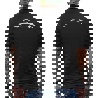 Legendary Racing Sports Car Iconic Racing Car 911 Silhouette Men's T-shirt Back Print - Thegiftio UK