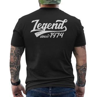 Legende Seit 1974 Geschenk 50 Geburtstag Jahrgangintage T-Shirt mit Rückendruck - Geschenkecke