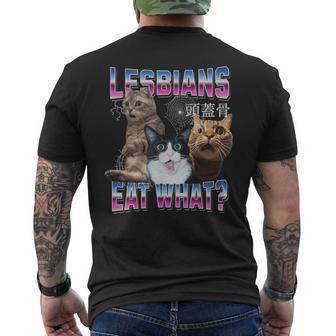 Lesbians Eat What Lesbians Eat What T-Shirt mit Rückendruck - Geschenkecke