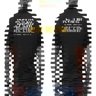 Less Talking More Mewing Looksmaxing Mewing Men's T-shirt Back Print - Monsterry