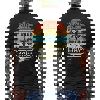 Level 38 Complete Retro 38Th Wedding Anniversary Men's T-shirt Back Print - Monsterry