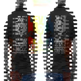 Level 9 Complete Gamer 9 Years Wedding Anniversary Men's T-shirt Back Print - Monsterry