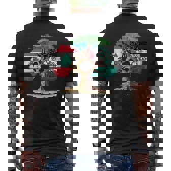 Líbano Palestina Bandera Libanesa Palestina Unidos Camiseta Hombre Estampado Espalda - Regaloses