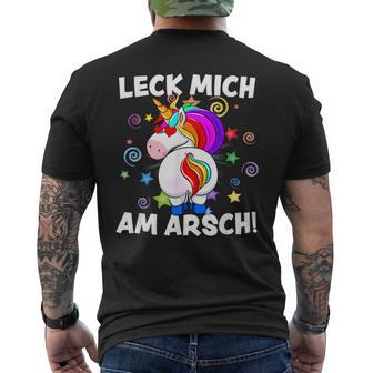 Lick Mich Am Arsch T-Shirt mit Rückendruck - Geschenkecke