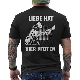 Liebe Hatier Pfoten Dalmatian Dalmatian Owner Dalmatian T-Shirt mit Rückendruck - Geschenkecke