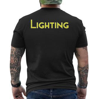Lighting School College Corporate Concert Event Clothing Men's T-shirt Back Print - Monsterry DE