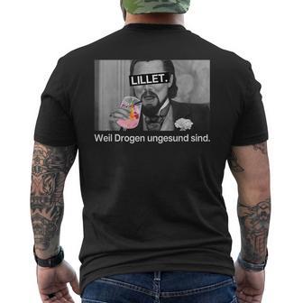 Lillet Weil Drogen Unhealthy Sind X Wildberry Lillet T-Shirt mit Rückendruck - Geschenkecke