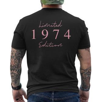 Limited Edition 1974 Geburtstag 1974 Geboren 1974 Jahrgang T-Shirt mit Rückendruck - Geschenkecke