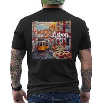 Lisbon Portugal T-Shirt mit Rückendruck - Geschenkecke